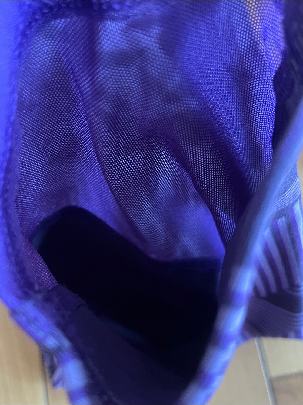Under Armour Purple Geometric Girls' Performance capri Leggings - Picture 9 of 10